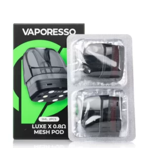 vaporesso luxe x replacement mesh pods accessories 0.8 ohm 1